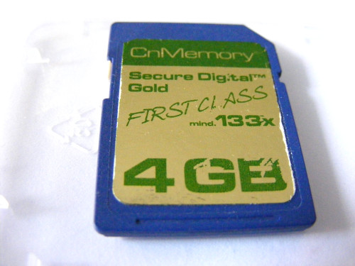 4gb secure digital card 133x - 4gb,